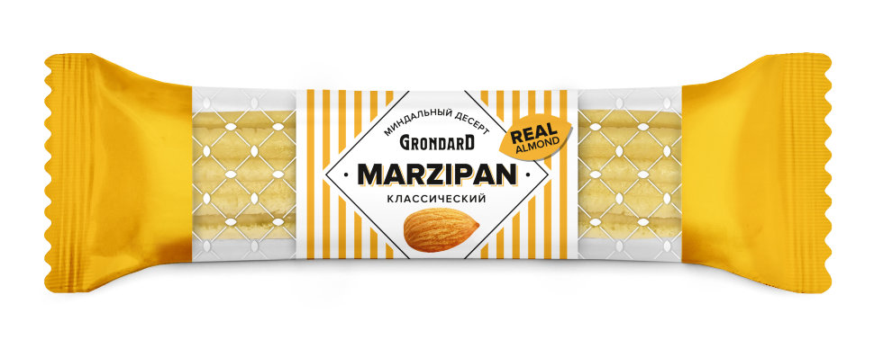  TM Grondard   (10361) Батончики НЕглазированные Марципановые Классика, (28шт по 40г)        в Светлограде