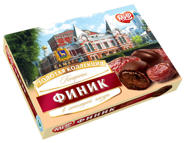 №2 КФ МИР Финики в шоколадной глазури 160г  в Светлограде