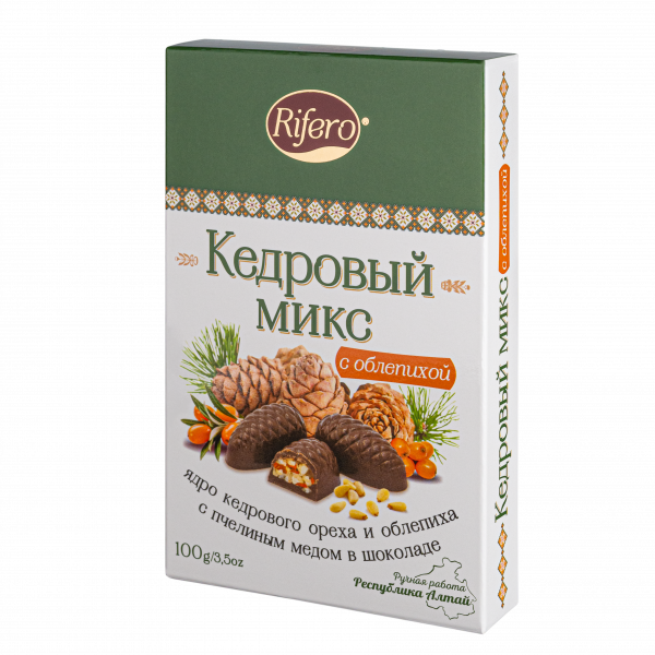 №1 Риф и ко Конфеты "Кедровый микс ОБЛЕПИХА" 100г      в Светлограде