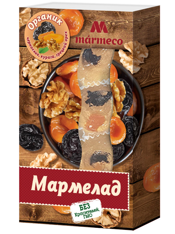 №2 Мармелад "Органик"  Курага, Чернослив, грецкий орех, 180г  в Светлограде