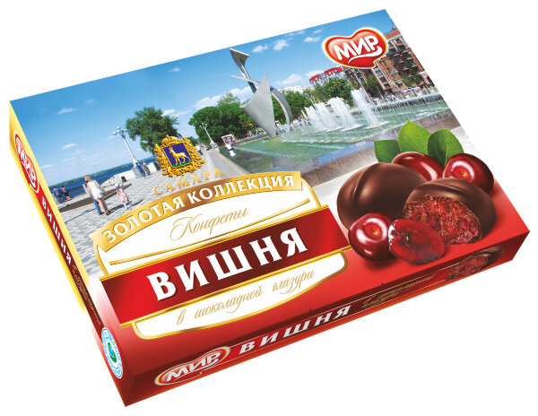№2 КФ МИР Вишня в шоколадной глазури 160г в Светлограде